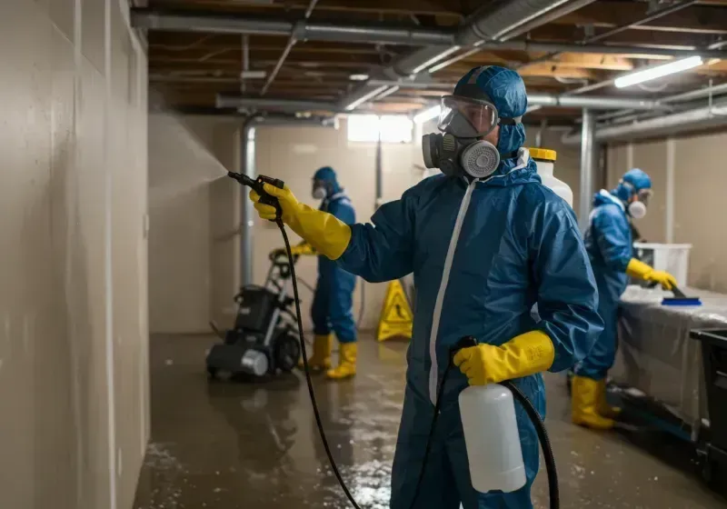 Basement Sanitization and Antimicrobial Treatment process in Lutherville-Timonium, MD